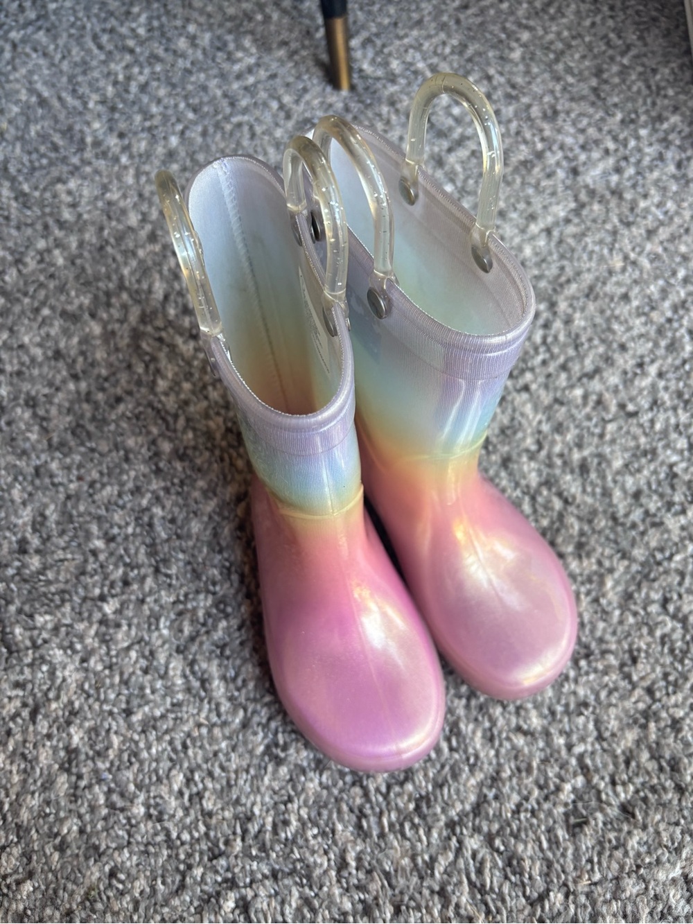 Size 7 toddler girl rainbow rainbow boots